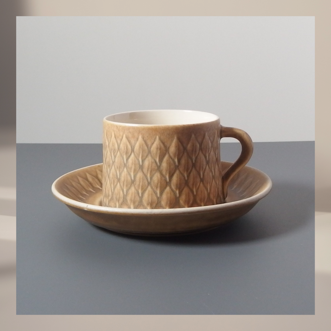 【北欧 ヴィンテージ】Quistgaard (クイストゴー) Relief (レリーフ) tea cup saucer