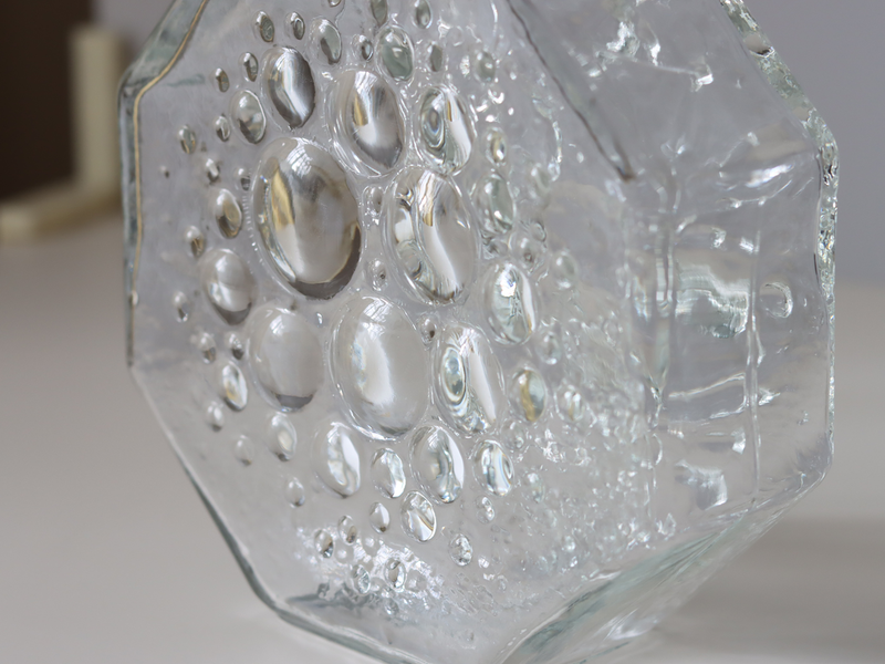 Riihimaen Lasi (リーヒマエンラシ) Nanny Still(ナニー・スティル)Stella Polaris (ステラ・ポラリス)ボトル クリア H18.5cm │ 北欧 フィンランド ヴィンテージ 花瓶 ボトル ガラス