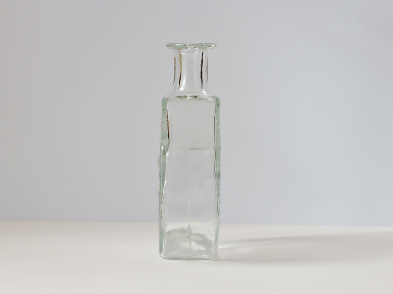Riihimaen Lasi (リーヒマエンラシ) Nanny Still(ナニー・スティル)Stella Polaris (ステラ・ポラリス)ボトル クリア H18.5cm │ 北欧 フィンランド ヴィンテージ 花瓶 ボトル ガラス