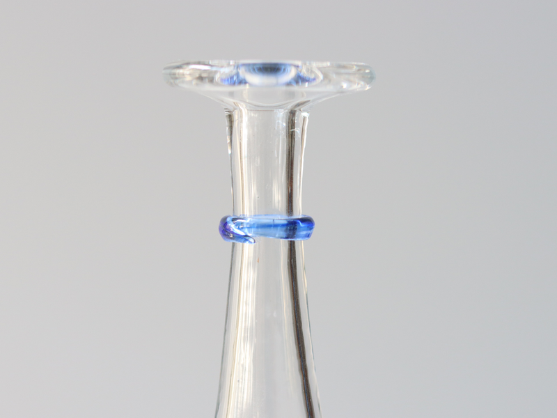 Kosta Boda (コスタ・ボダ) Bertil Vallien(バーティル・ヴァリーン)Satellite bottle vase blue 89251 │ 北欧 スウェーデン ヴィンテージ 一輪挿し ガラス