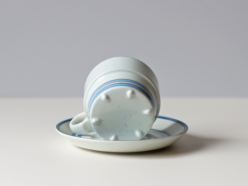 【北欧 スウェーデン ヴィンテージ】Gustavsberg (グスタフスベリ) Dart(ダート) coffee cup saucer