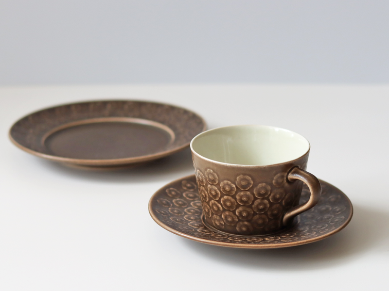 Jens.H.Quistgaard (イェンス・クイストゴー) Azur umbra (アズール アンブラ) cup saucer │ 北欧ヴィンテージ デンマーク 食器 コーヒーカップ プラム 陶磁器