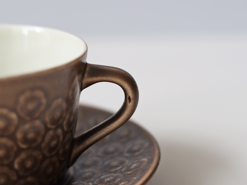Jens.H.Quistgaard (イェンス・クイストゴー) Azur umbra (アズール アンブラ) cup saucer │ 北欧ヴィンテージ デンマーク 食器 コーヒーカップ プラム 陶磁器