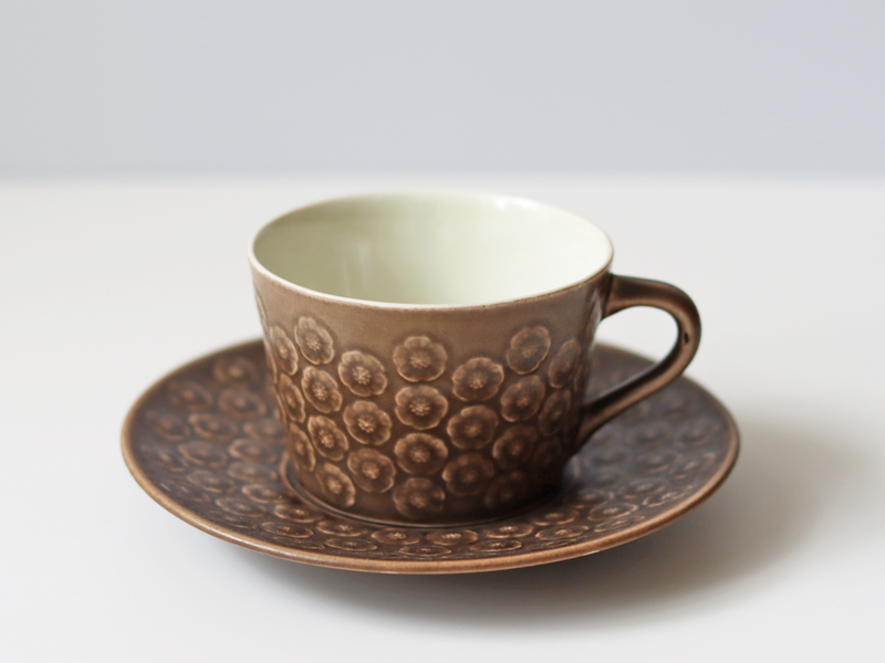 Jens.H.Quistgaard (イェンス・クイストゴー) Azur umbra (アズール アンブラ) cup saucer │ 北欧ヴィンテージ デンマーク 食器 コーヒーカップ プラム 陶磁器