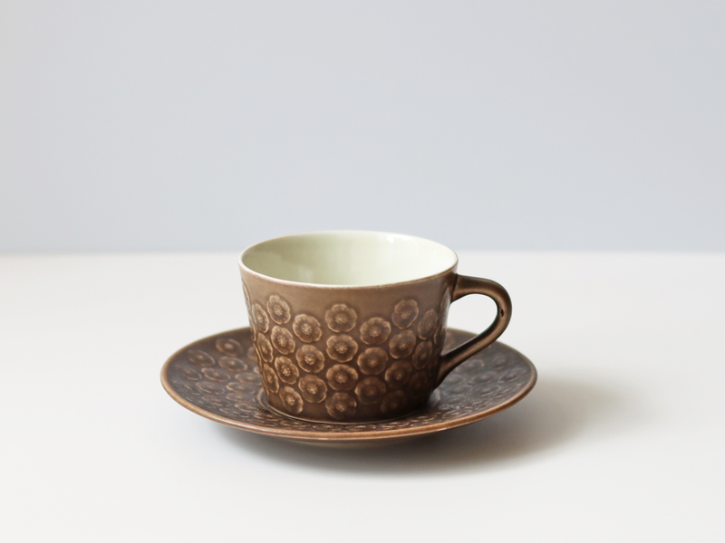 Jens.H.Quistgaard (イェンス・クイストゴー) Azur umbra (アズール アンブラ) cup saucer │ 北欧ヴィンテージ デンマーク 食器 コーヒーカップ プラム 陶磁器