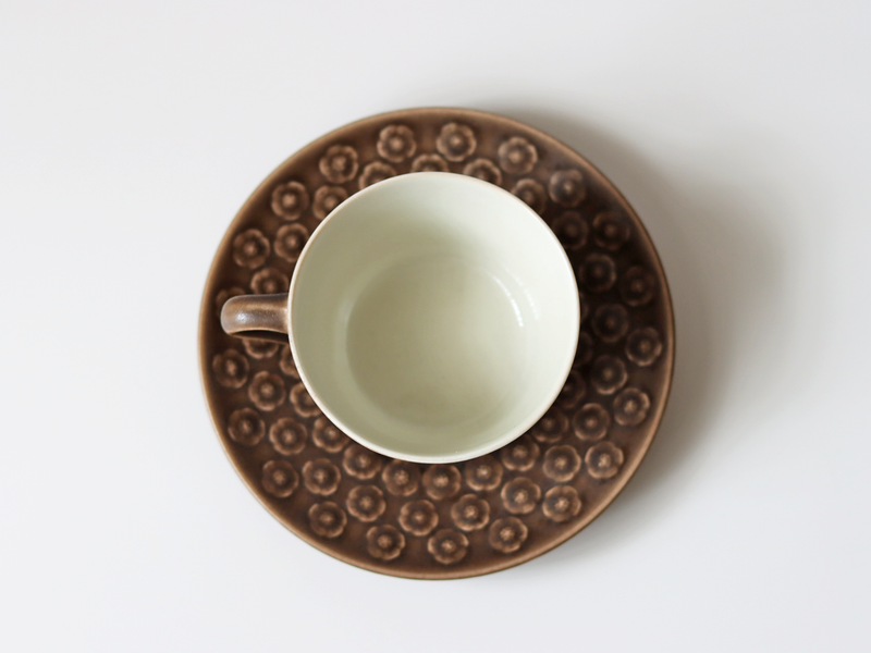 Jens.H.Quistgaard (イェンス・クイストゴー) Azur umbra (アズール アンブラ) cup saucer │ 北欧ヴィンテージ デンマーク 食器 コーヒーカップ プラム 陶磁器