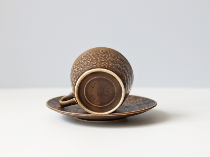 Jens.H.Quistgaard (イェンス・クイストゴー) Azur umbra (アズール アンブラ) cup saucer │ 北欧ヴィンテージ デンマーク 食器 コーヒーカップ プラム 陶磁器