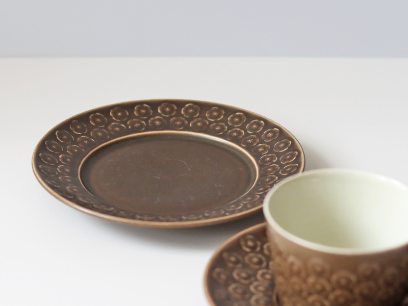 Jens.H.Quistgaard (イェンス・クイストゴー) Azur Umbra(アズール アンブラ)side plate │ 北欧ヴィンテージ デンマーク 食器 プレート プラム 陶磁器
