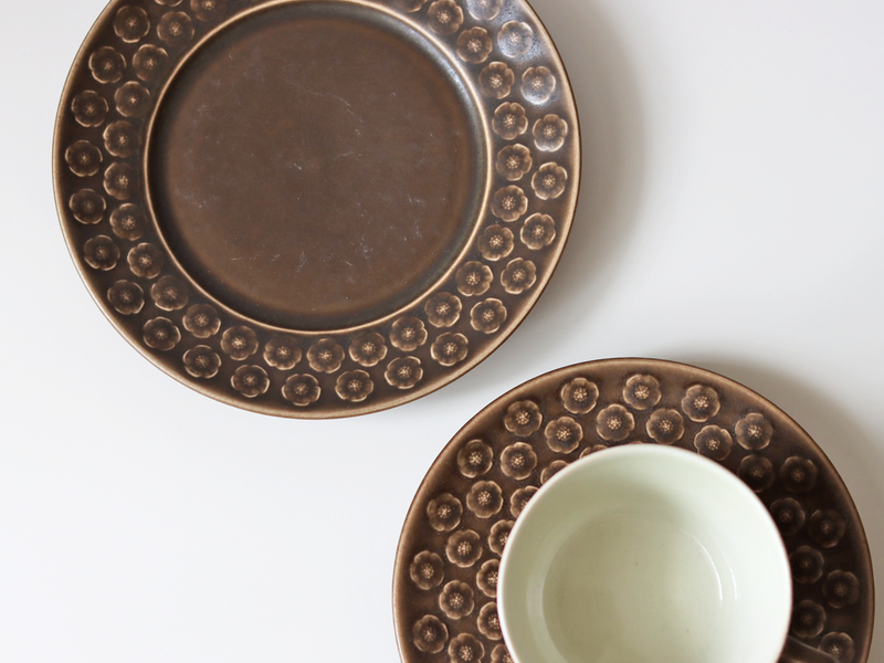 Jens.H.Quistgaard (イェンス・クイストゴー) Azur Umbra(アズール アンブラ)side plate │ 北欧ヴィンテージ デンマーク 食器 プレート プラム 陶磁器