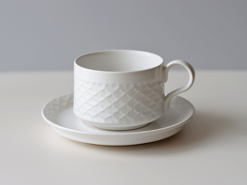 【北欧 デンマーク ヴィンテージ】Jens.H.Quistgaard (イェンス・クイストゴー) Cordial palet(コーディアル パレット) cup saucer white