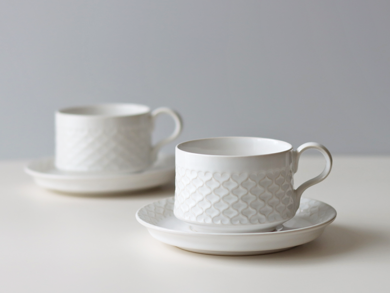 【北欧 デンマーク ヴィンテージ】Jens.H.Quistgaard (イェンス・クイストゴー) Cordial palet(コーディアル パレット) cup saucer white