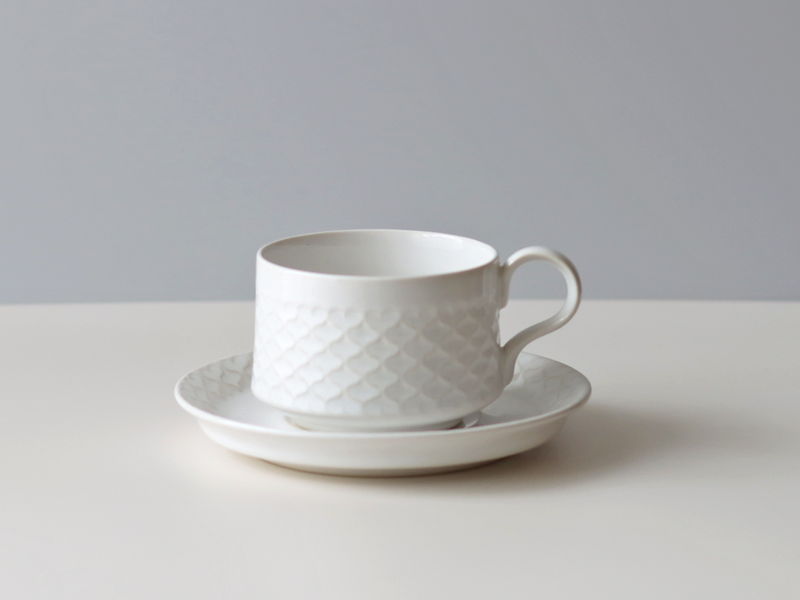 【北欧 デンマーク ヴィンテージ】Jens.H.Quistgaard (イェンス・クイストゴー) Cordial palet(コーディアル パレット) cup saucer white