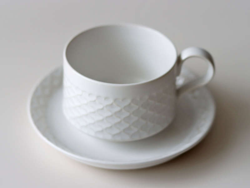 【北欧 デンマーク ヴィンテージ】Jens.H.Quistgaard (イェンス・クイストゴー) Cordial palet(コーディアル パレット) cup saucer white