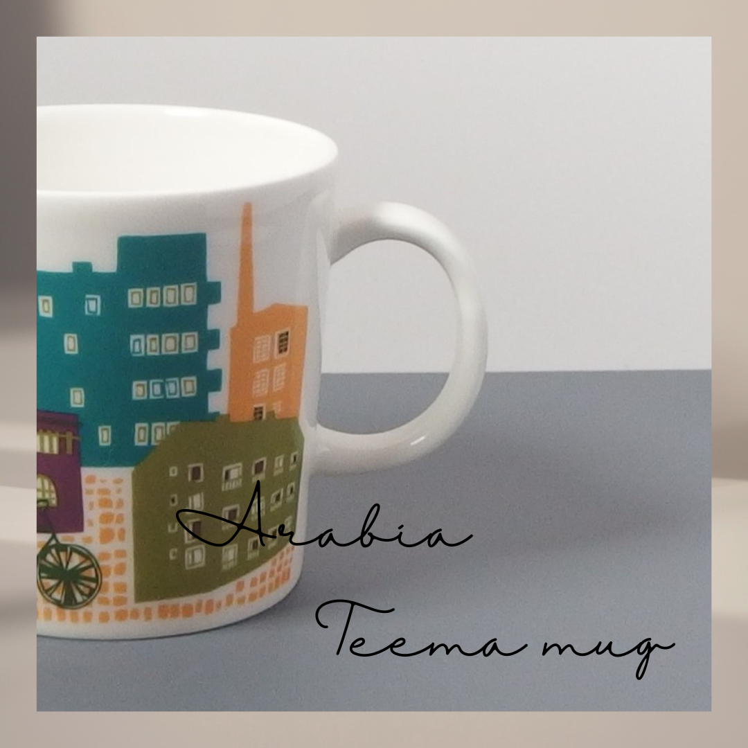 【北欧 ヴィンテージ】 Arabia (アラビア) Teema (ティーマ) mug Hometown downtown