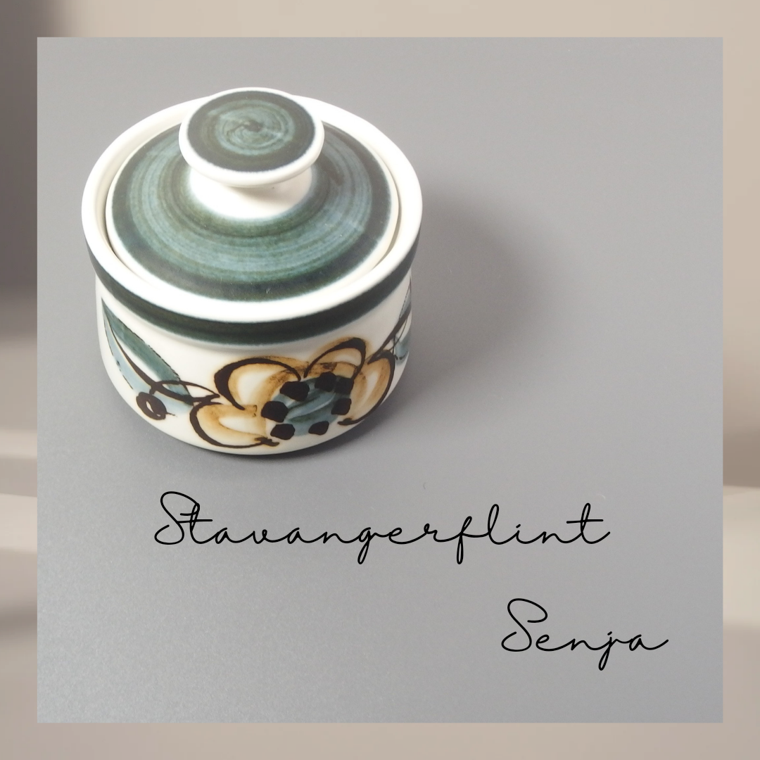 【北欧 ヴィンテージ】Stavangerflint (スタヴァンゲルフリント)Senja(センヤ) sugar bowl