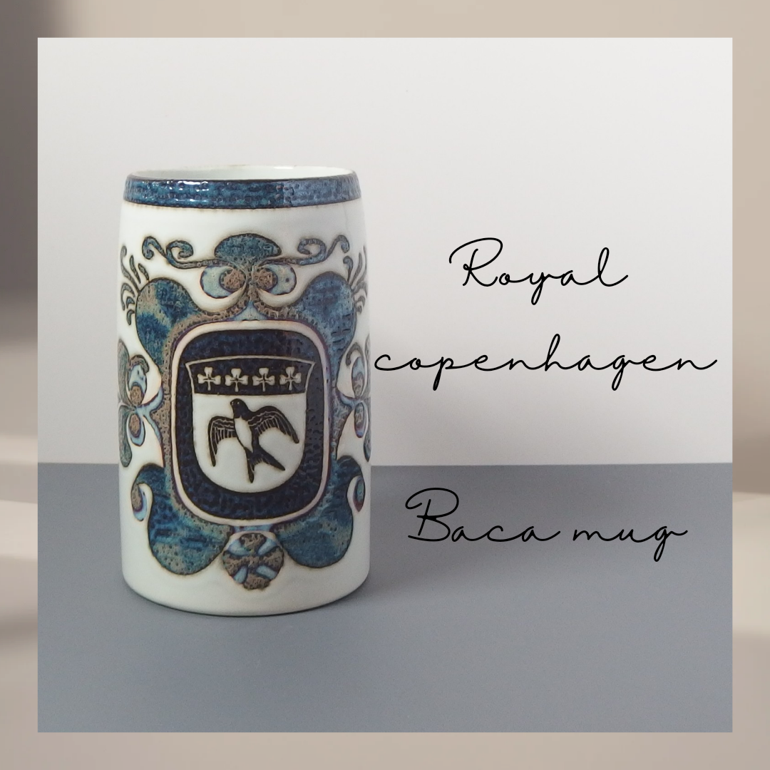 【北欧 ヴィンテージ】Royal copenhagen (ロイヤルコペンハーゲン) Beer mug swallow