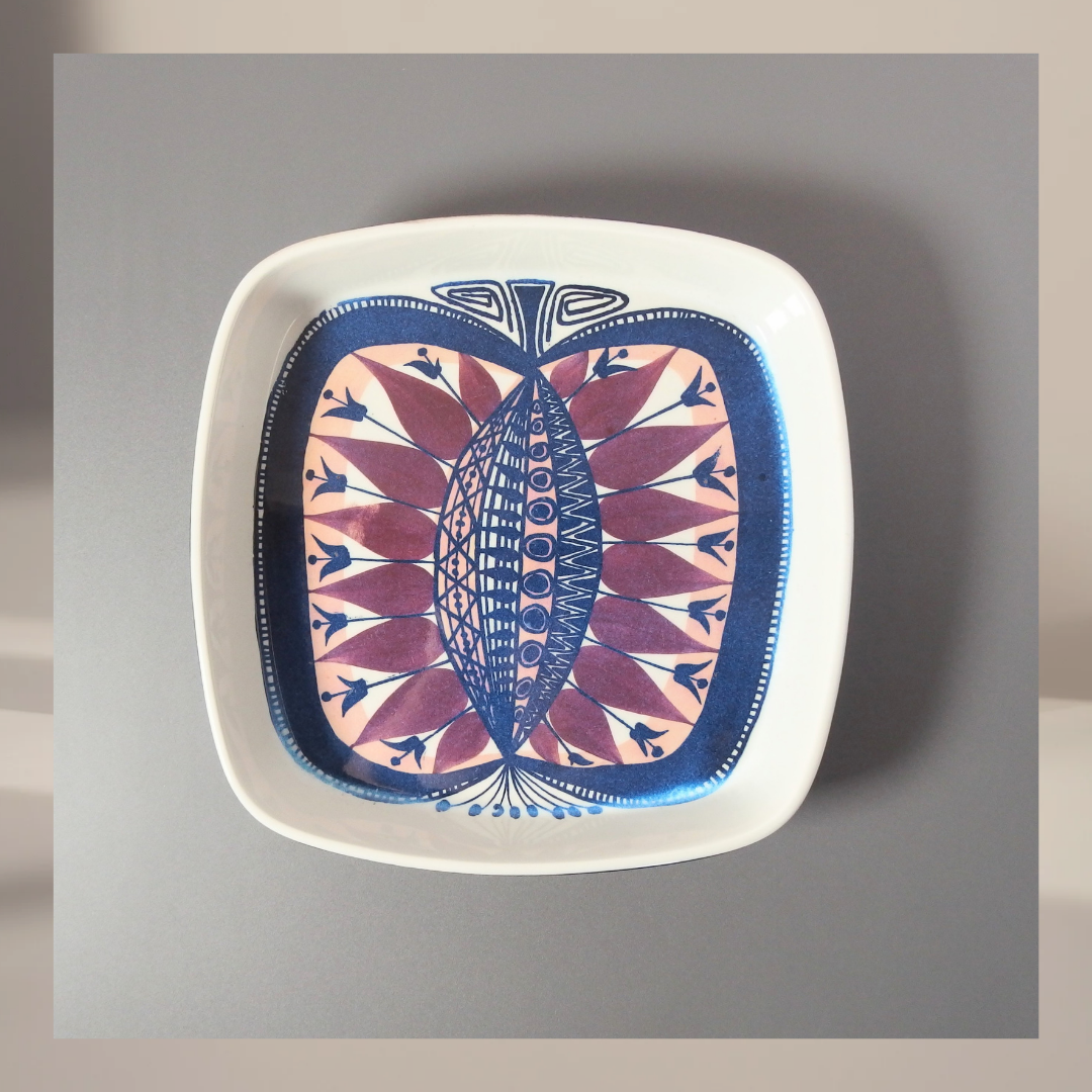 【北欧 ヴィンテージ】Royal copenhagen (ロイヤルコペンハーゲン) Tenera (テネラ)square plate