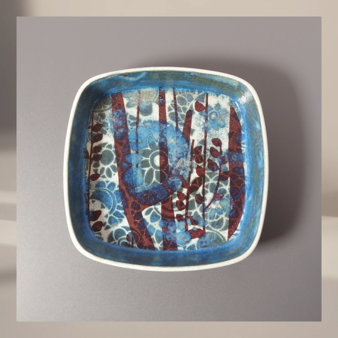 【北欧 ヴィンテージ】Royal copenhagen (ロイヤルコペンハーゲン) Baca (バッカ)square plate