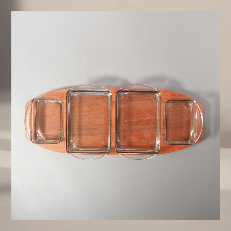 【北欧 ヴィンテージ】 デンマーク製 teak serving dish