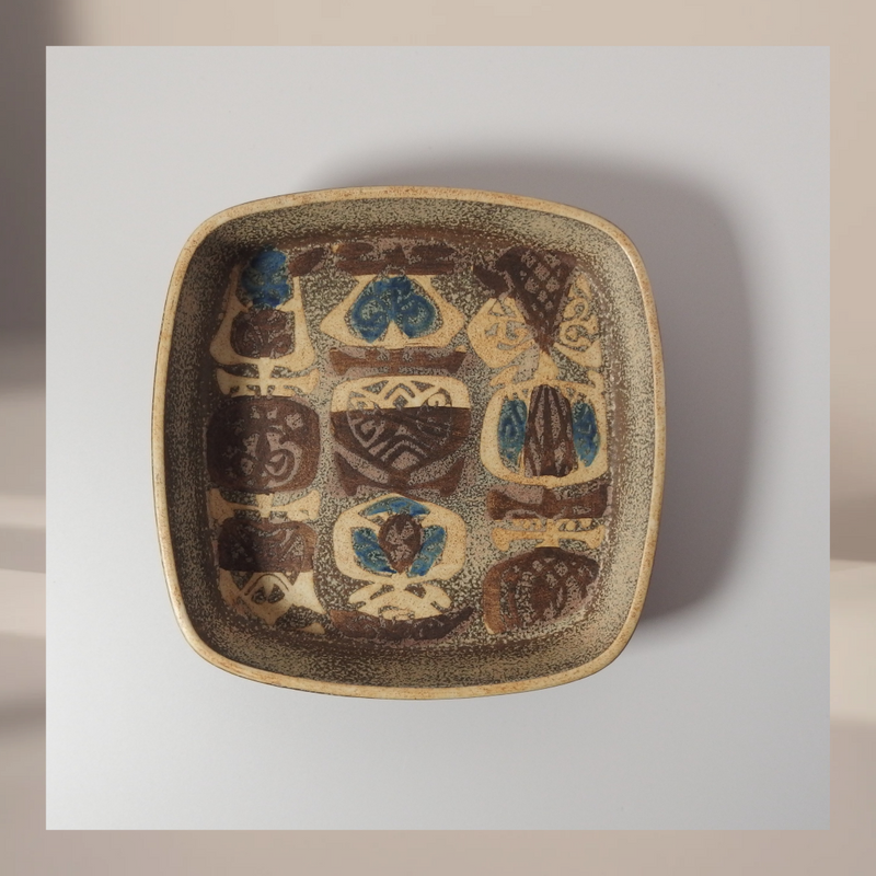 【北欧 デンマーク ヴィンテージ】Royal copenhagen (ロイヤルコペンハーゲン) Baca (バッカ)square plate