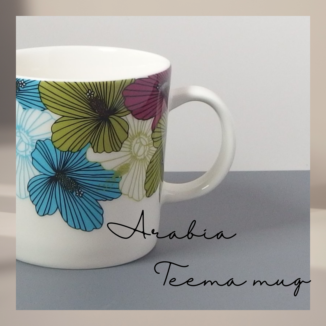 【北欧 ヴィンテージ】 Arabia (アラビア) Teema (ティーマ) mug lei