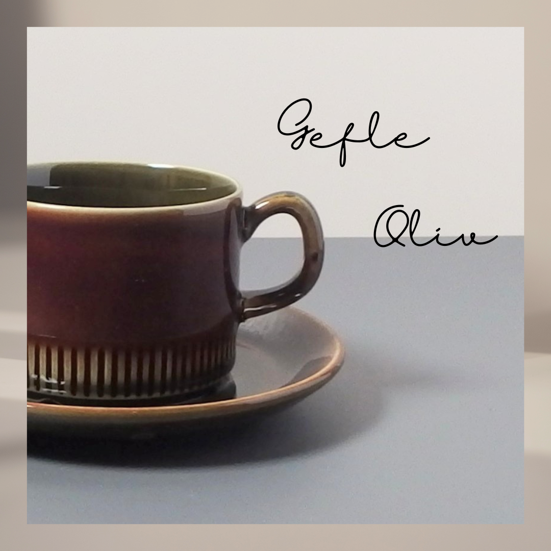【北欧 ヴィンテージ】Gefle(ゲフレ) Oliv(オリーブ) coffee cup