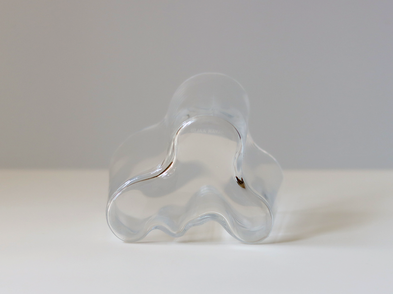 【北欧 フィンランド】 iittala (イッタラ) Alvar Aalto vase H9.5cm clear
