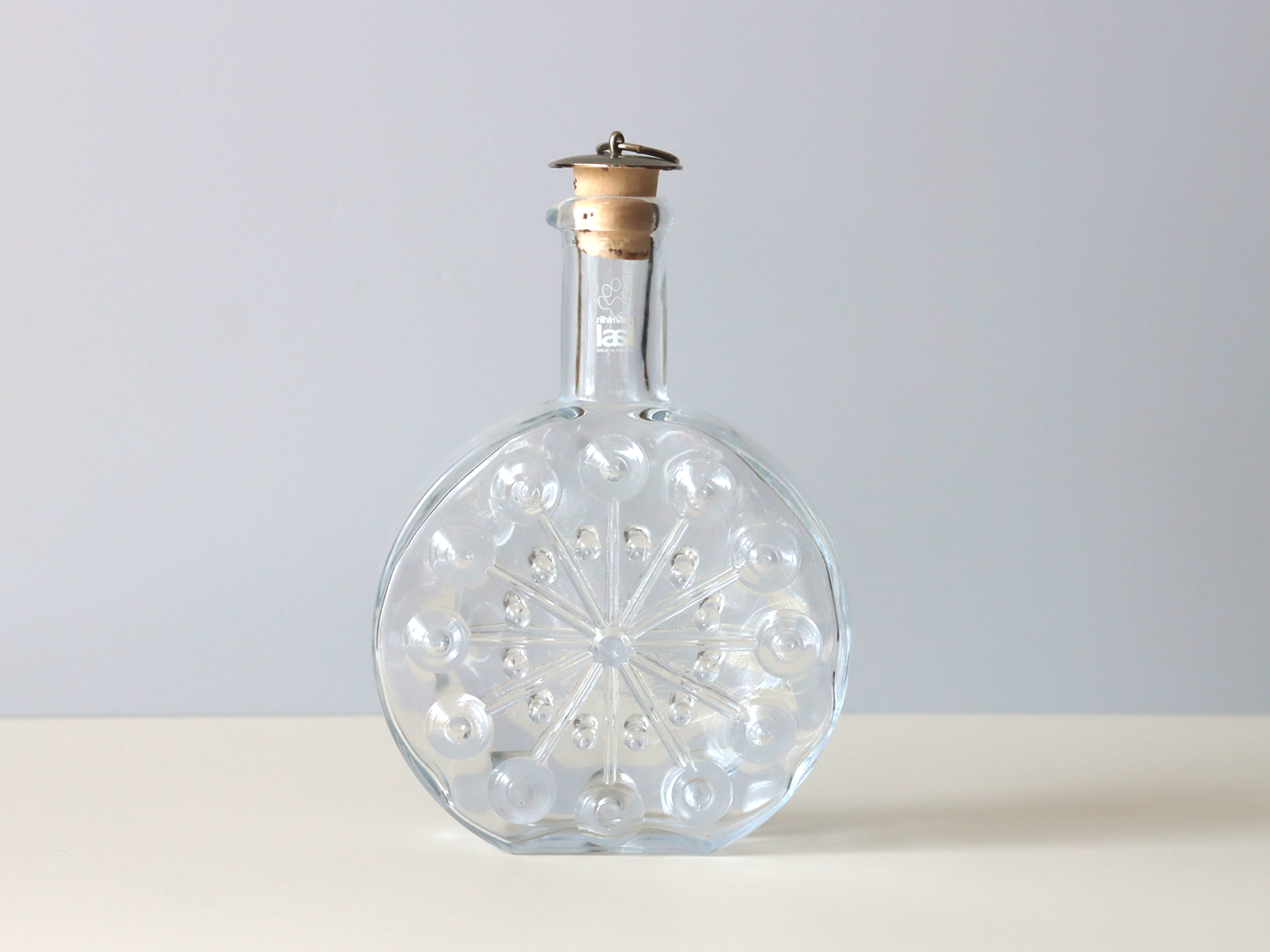 Riihimaen Lasi (リーヒマエンラシ) Nanny Still(ナニー・スティル)Lumitähti (ルミタハティ)Bottle/carafe H17.5cm │ 北欧 フィンランド ヴィンテージ 花瓶 カラフェ ボトル ガラス