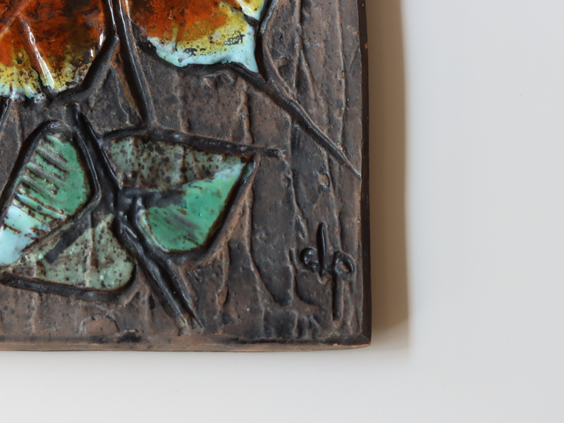 Tilgmans Keramik (ティルグマンズ ケラミック) wall plate butterfly │ 北欧 スウェーデン ヴィンテージ 壁掛けプレート 蝶 陶磁器