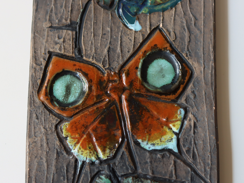 Tilgmans Keramik (ティルグマンズ ケラミック) wall plate butterfly │ 北欧 スウェーデン ヴィンテージ 壁掛けプレート 蝶 陶磁器