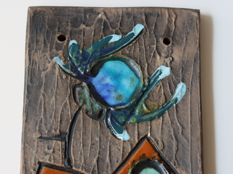 Tilgmans Keramik (ティルグマンズ ケラミック) wall plate butterfly │ 北欧 スウェーデン ヴィンテージ 壁掛けプレート 蝶 陶磁器