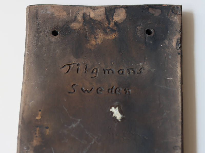 Tilgmans Keramik (ティルグマンズ ケラミック) wall plate butterfly │ 北欧 スウェーデン ヴィンテージ 壁掛けプレート 蝶 陶磁器
