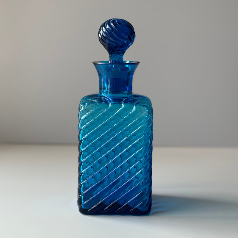 【北欧 デンマーク ヴィンテージ】Holmegaard (ホルムガード) decanter / vase turquoise