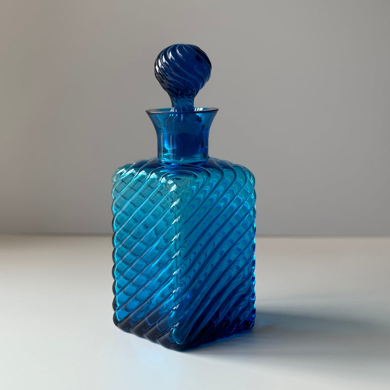 【北欧 デンマーク ヴィンテージ】Holmegaard (ホルムガード) decanter / vase turquoise