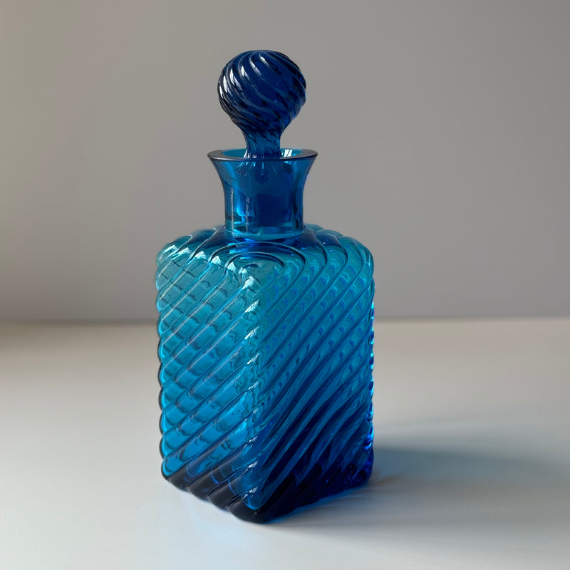 【北欧 デンマーク ヴィンテージ】Holmegaard (ホルムガード) decanter / vase turquoise