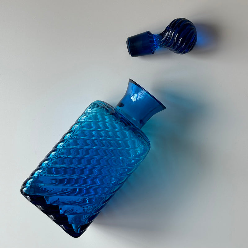 【北欧 デンマーク ヴィンテージ】Holmegaard (ホルムガード) decanter / vase turquoise