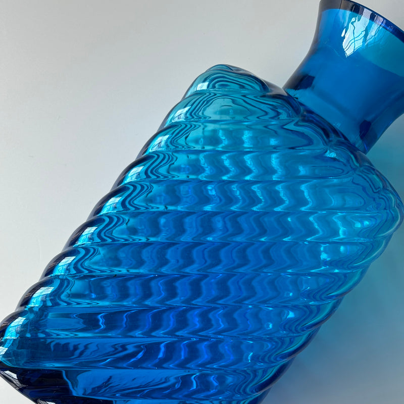 【北欧 デンマーク ヴィンテージ】Holmegaard (ホルムガード) decanter / vase turquoise