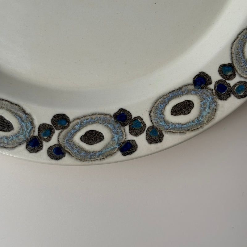 【北欧 デンマーク ヴィンテージ】Royal copenhagen (ロイヤルコペンハーゲン) Nucella (ヌセラ)24cm dinner plate blue