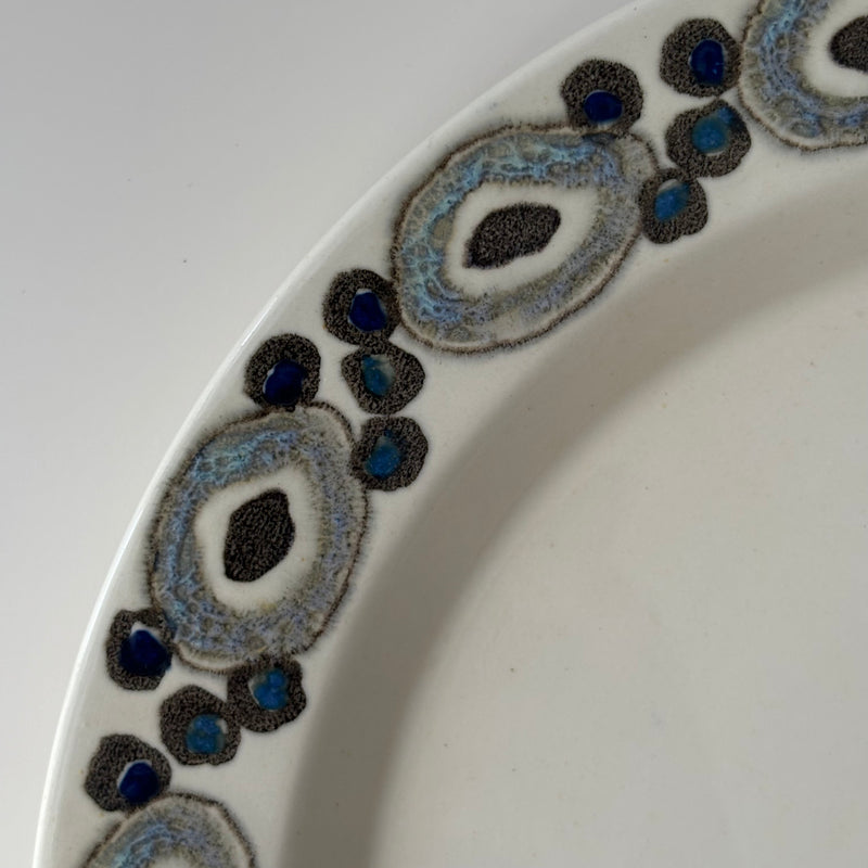 【北欧 デンマーク ヴィンテージ】Royal copenhagen (ロイヤルコペンハーゲン) Nucella (ヌセラ)24cm dinner plate blue