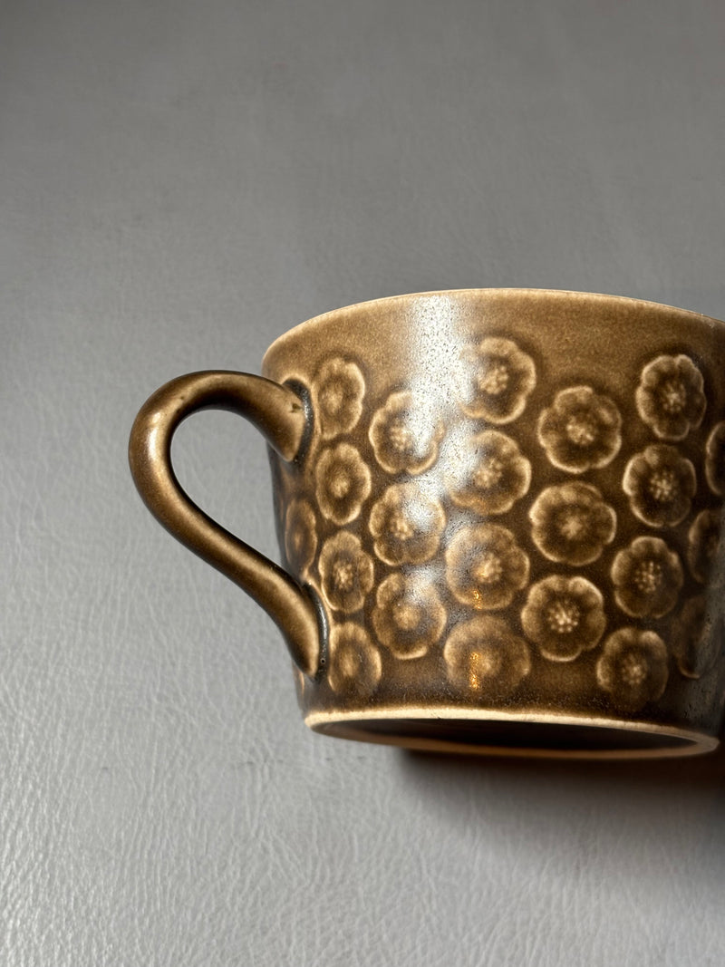 Jens.H.Quistgaard (イェンス・クイストゴー) Azur umbra (アズール アンブラ) cup saucer octagon │ 北欧ヴィンテージ デンマーク 食器 コーヒーカップ 陶磁器