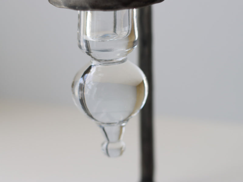 【北欧 スウェーデン ヴィンテージ】Boda Smid (ボダ・スミデ) Bertil Vallien(バーティル・ヴァリーン) candle stand glass/iron