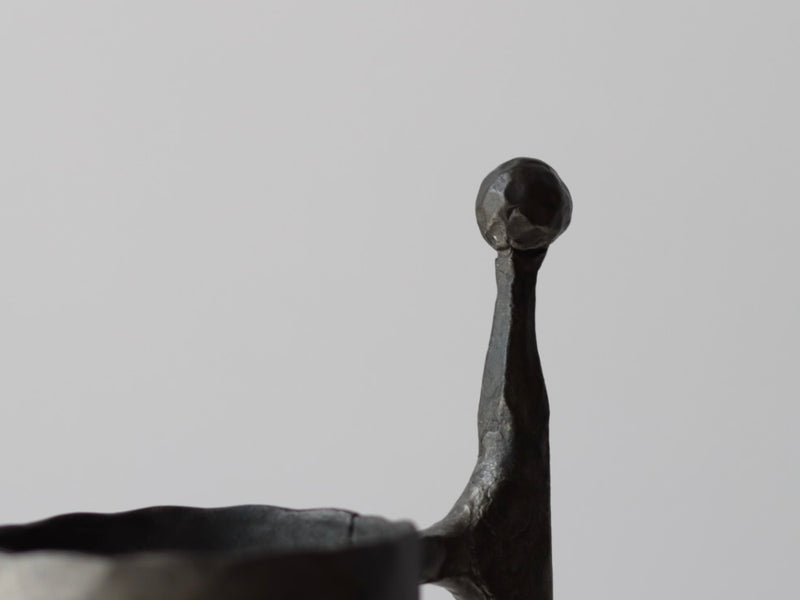 【北欧 スウェーデン ヴィンテージ】Boda Smid (ボダ・スミデ) Bertil Vallien(バーティル・ヴァリーン) candle stand glass/iron
