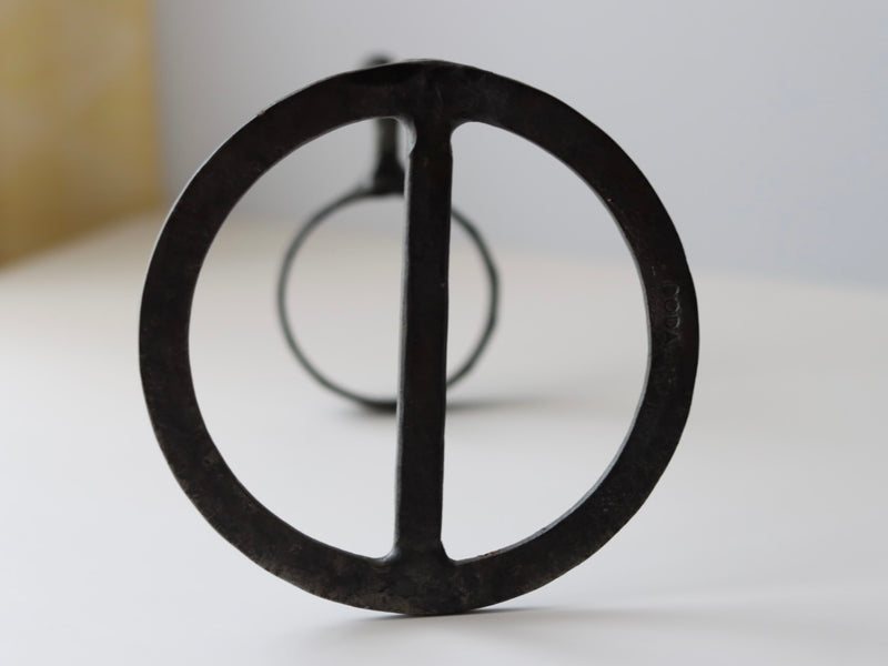 【北欧 スウェーデン ヴィンテージ】Boda Smid (ボダ・スミデ) Bertil Vallien(バーティル・ヴァリーン) candle stand glass/iron