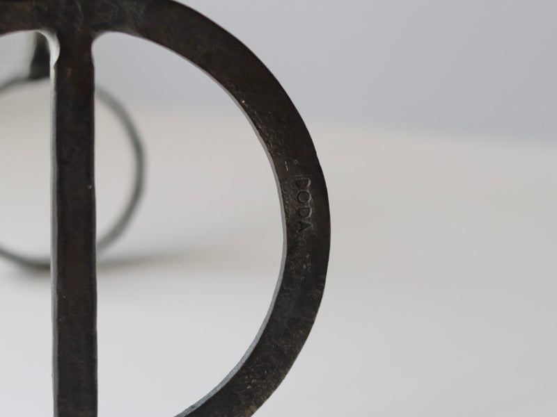 【北欧 スウェーデン ヴィンテージ】Boda Smid (ボダ・スミデ) Bertil Vallien(バーティル・ヴァリーン) candle stand glass/iron