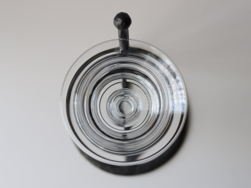 【北欧 スウェーデン ヴィンテージ】Boda Smid (ボダ・スミデ) Bertil Vallien(バーティル・ヴァリーン) candle stand glass/iron