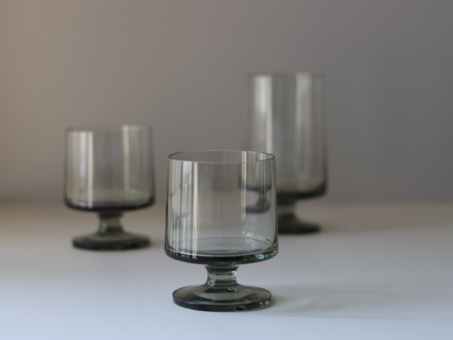 Holmegaard (ホルムガード) Stub (スタブ) smoke glass │ 北欧ヴィンテージ デンマーク ワイングラス スモーク