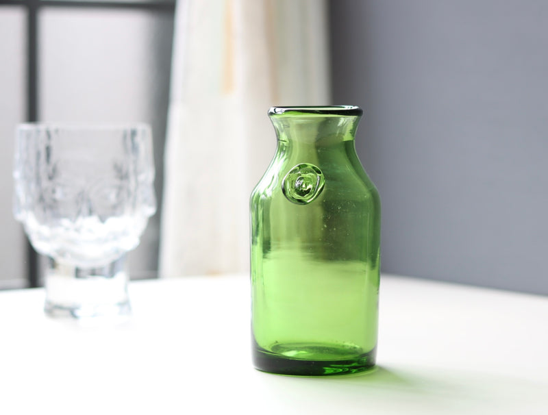 【北欧 スウェーデン ヴィンテージ】Boda (ボダ)Erik Höglund(エリック・ホグラン)vase green face