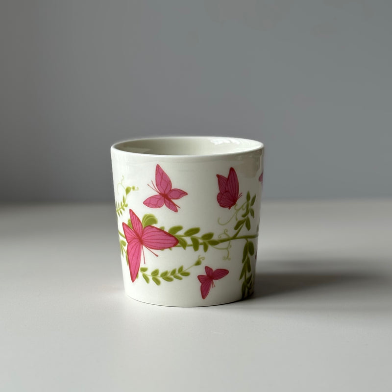 Arabia (アラビア) Teema (ティーマ) mug Perhonen Neitoperho(Pink) │ 北欧 フィンランド ヴィンテージ マグカップ 陶磁器