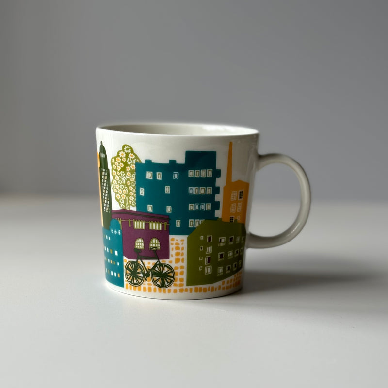 【北欧 フィンランド ヴィンテージ】 Arabia (アラビア) Teema (ティーマ) mug Hometown downtown