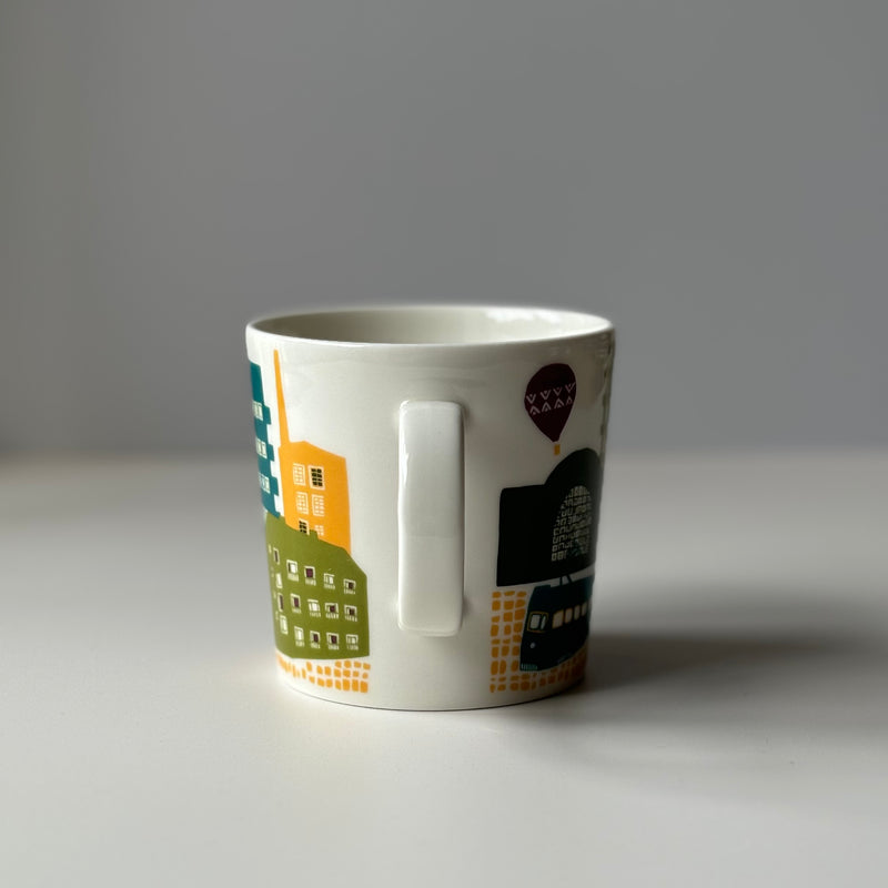 【北欧 フィンランド ヴィンテージ】 Arabia (アラビア) Teema (ティーマ) mug Hometown downtown